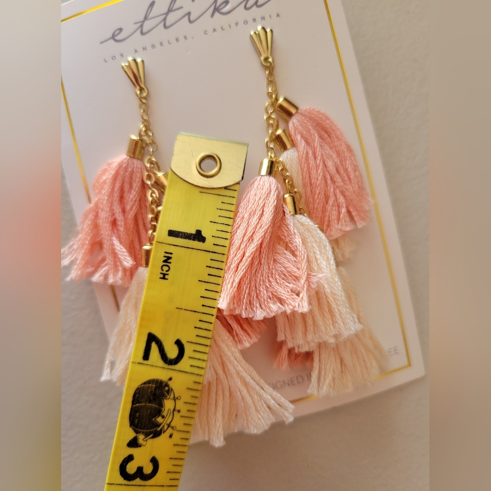 Brand New Etikka Dangle/tassle Earings. - Picture 9 of 10